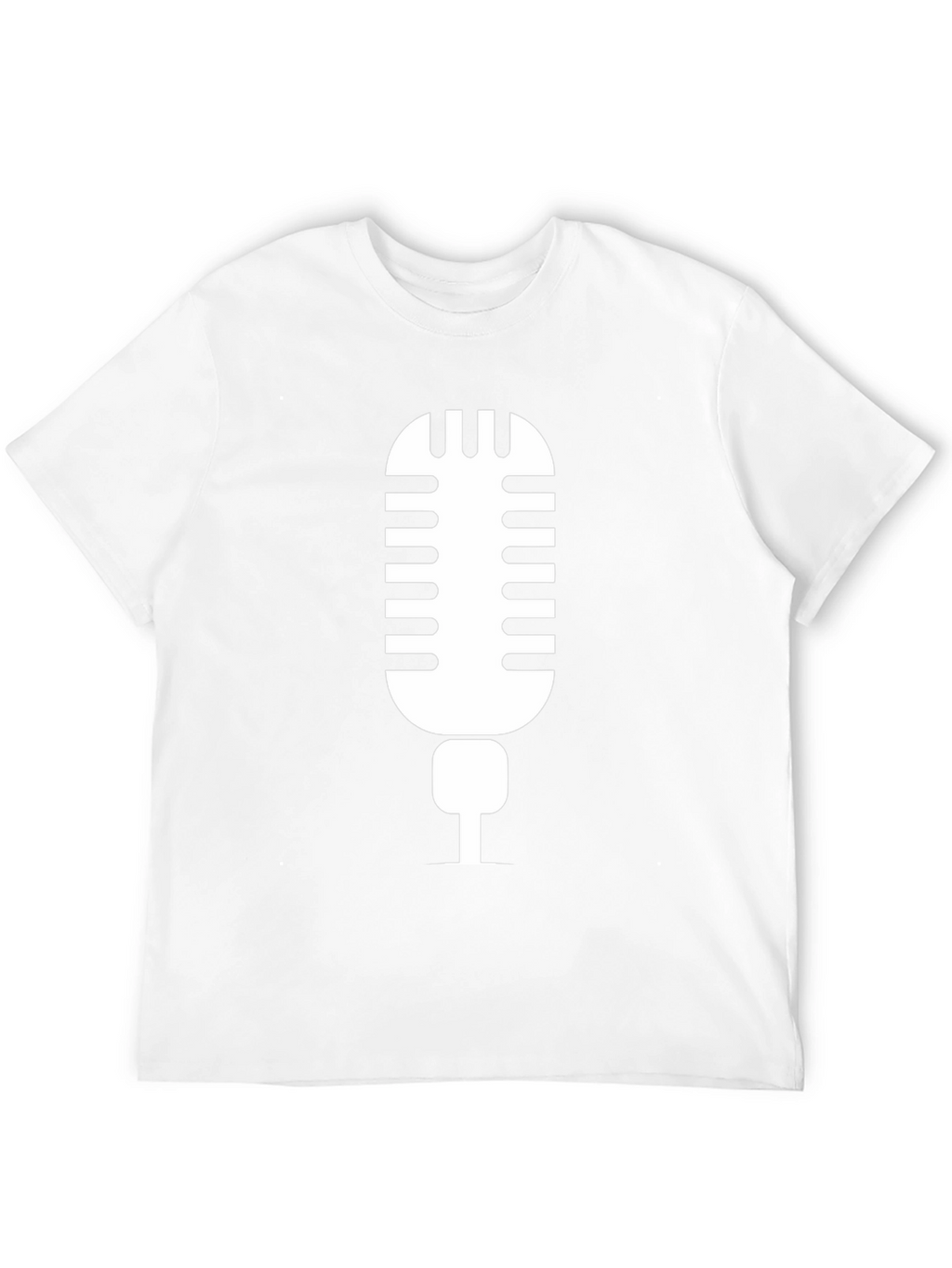 Retro Microphone Graphic Tee - Black Unisex T-Shirt