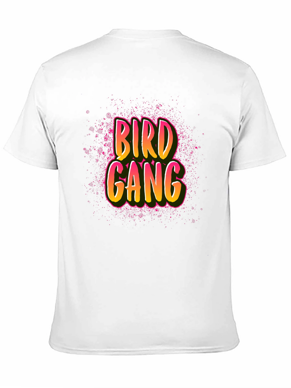 Bird Gang Graphic Print T-Shirt - Black