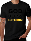 God Bless Bitcoin T-Shirt Crypto HODL Tee