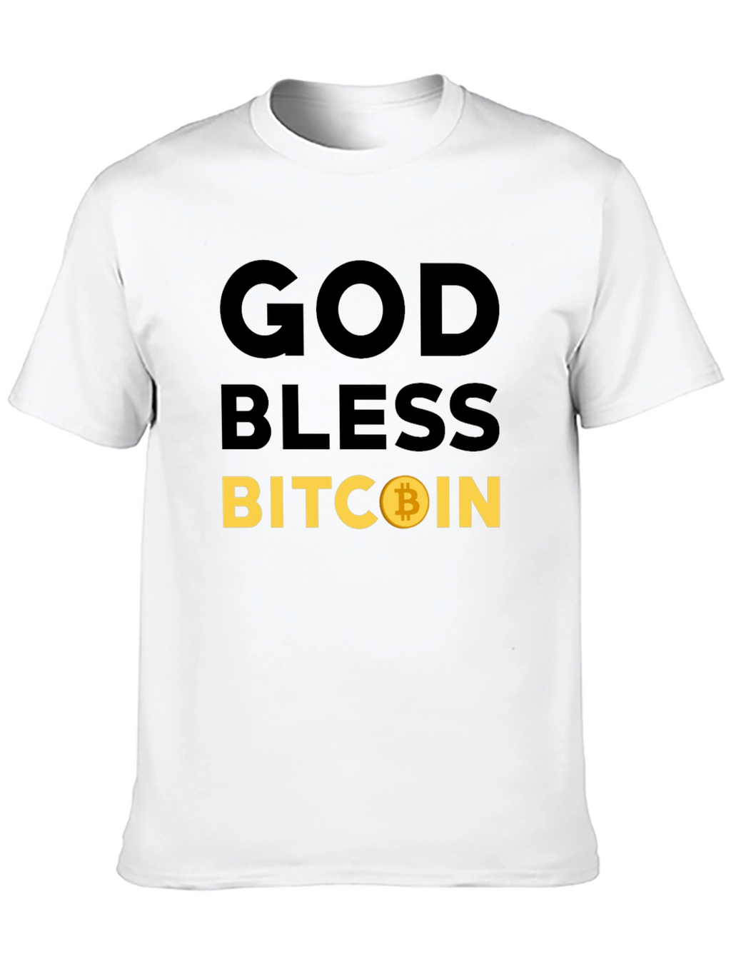 God Bless Bitcoin T-Shirt Crypto HODL Tee
