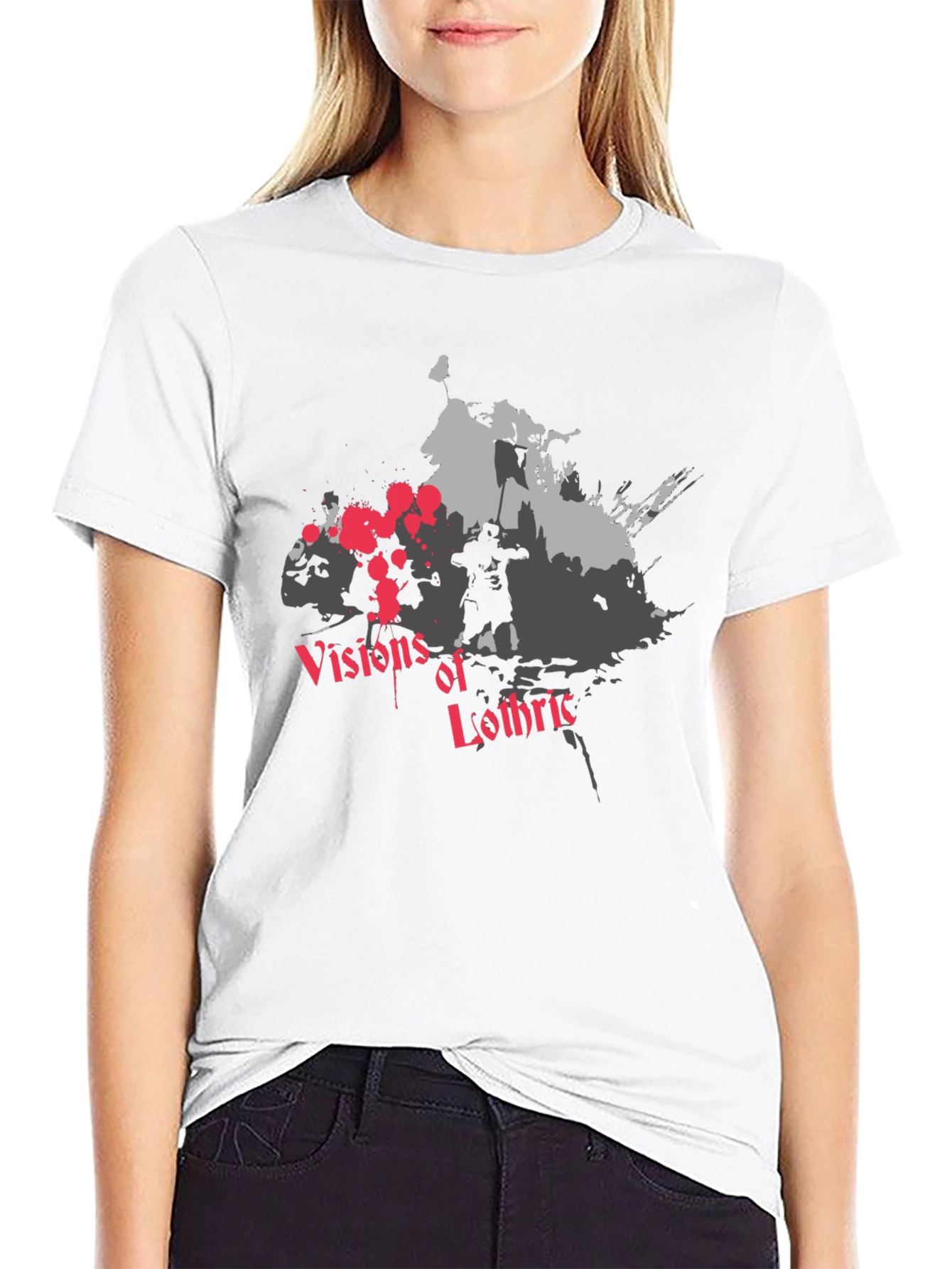 Visions of Lothric Black Graphic T-Shirt