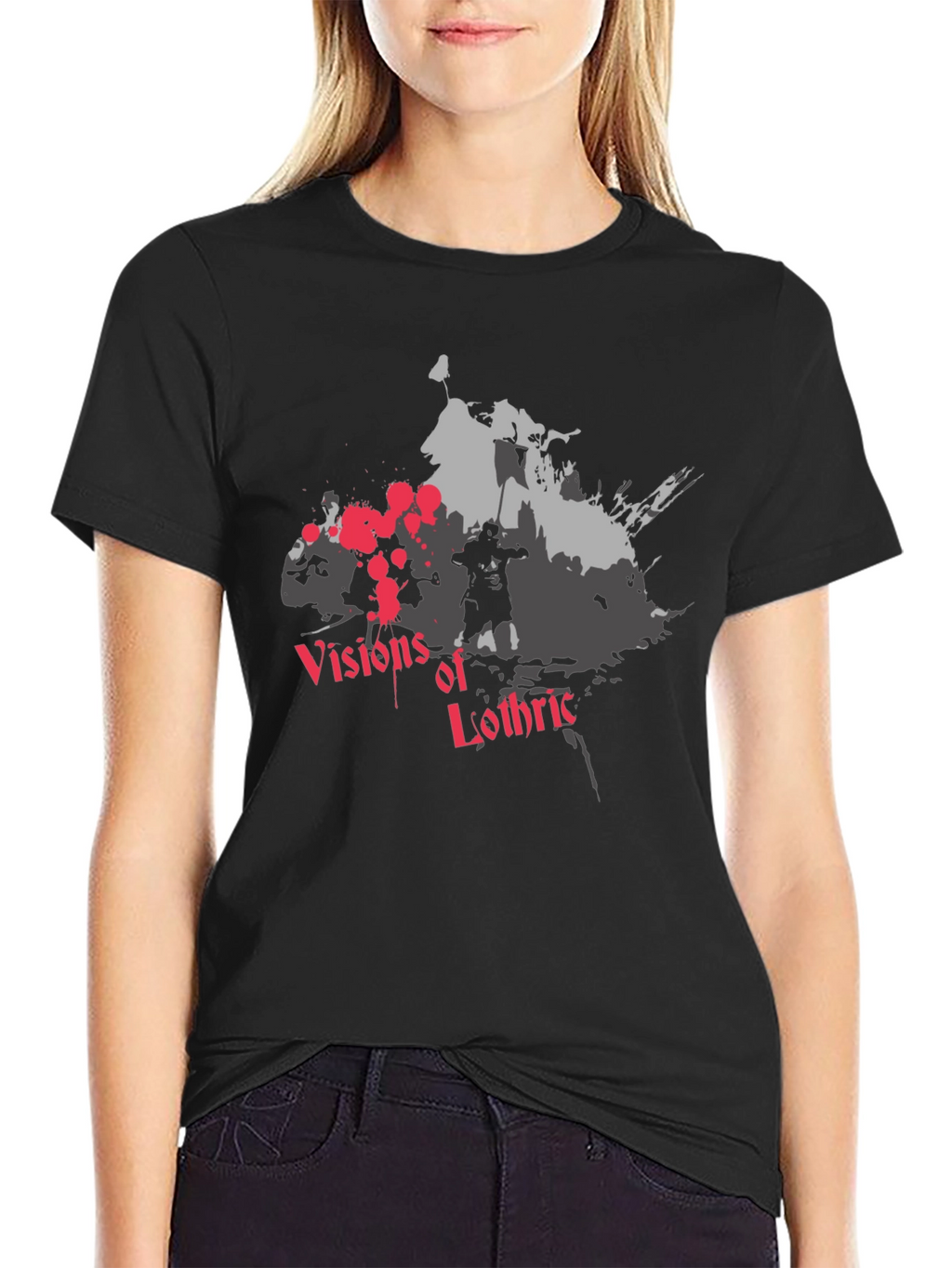 Visions of Lothric Black Graphic T-Shirt