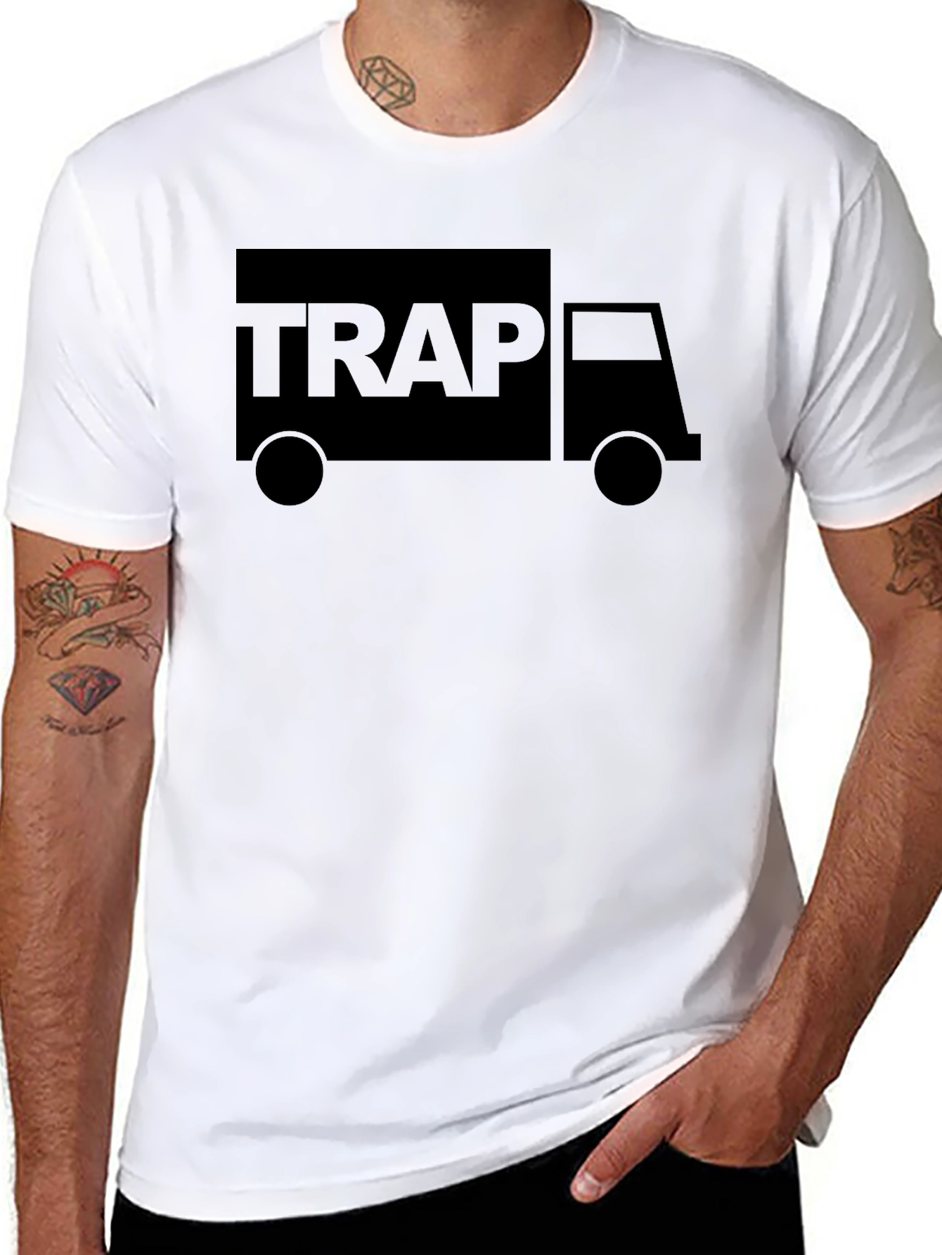 Trap Truck T-Shirt - Black Graphic Tee