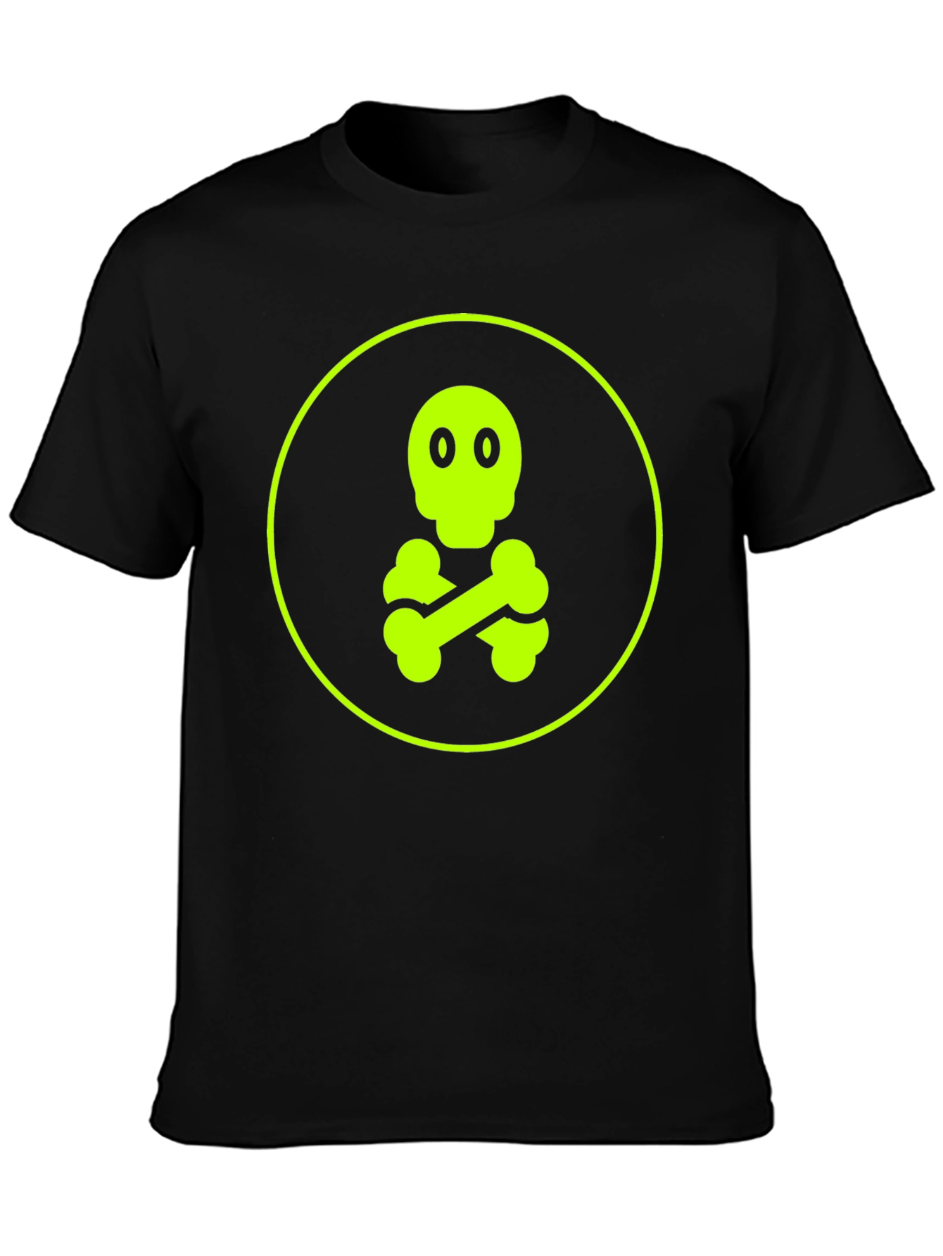 Skull & Crossbones Graphic Tee - Black