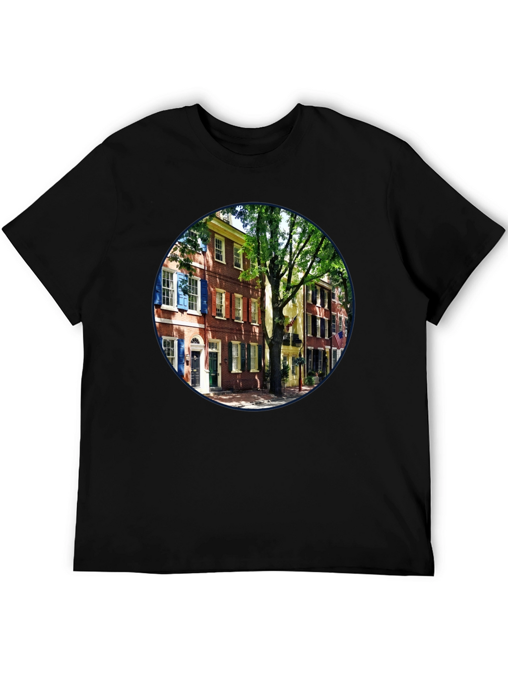 Philadelphia Street View Black T-Shirt
