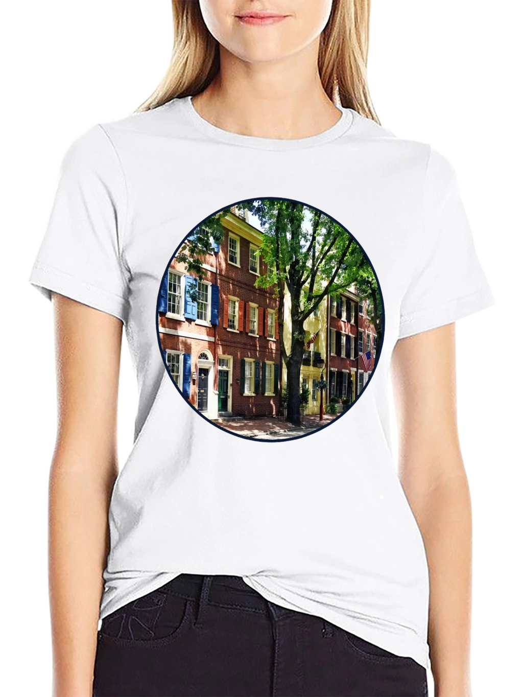 Philadelphia Street View Black T-Shirt