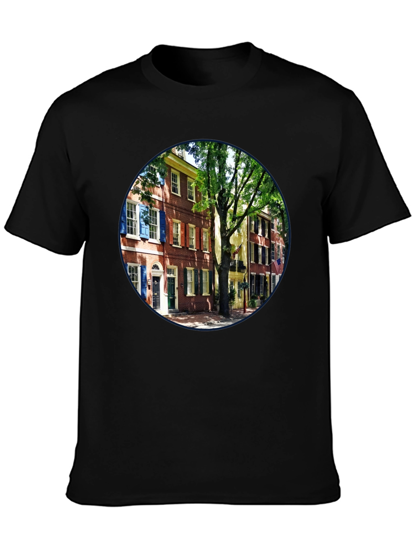 Philadelphia Street View Black T-Shirt