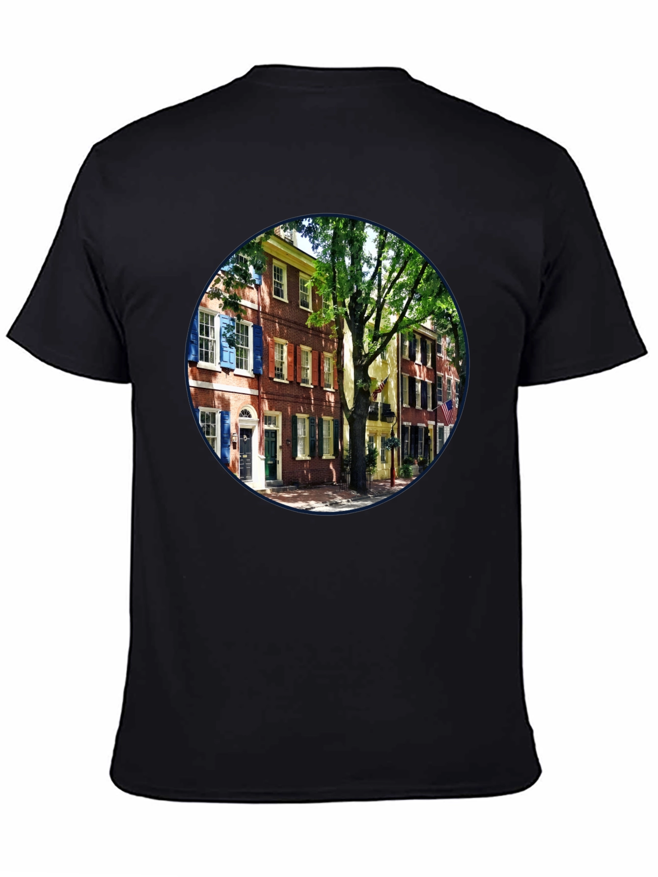 Philadelphia Street View Black T-Shirt