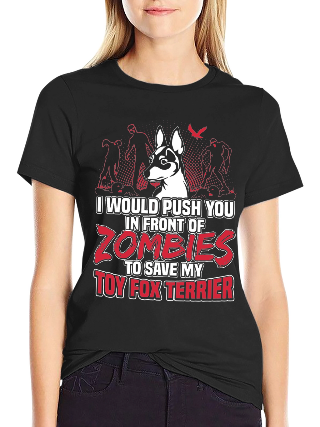 Zombie Toy Fox Terrier T-Shirt