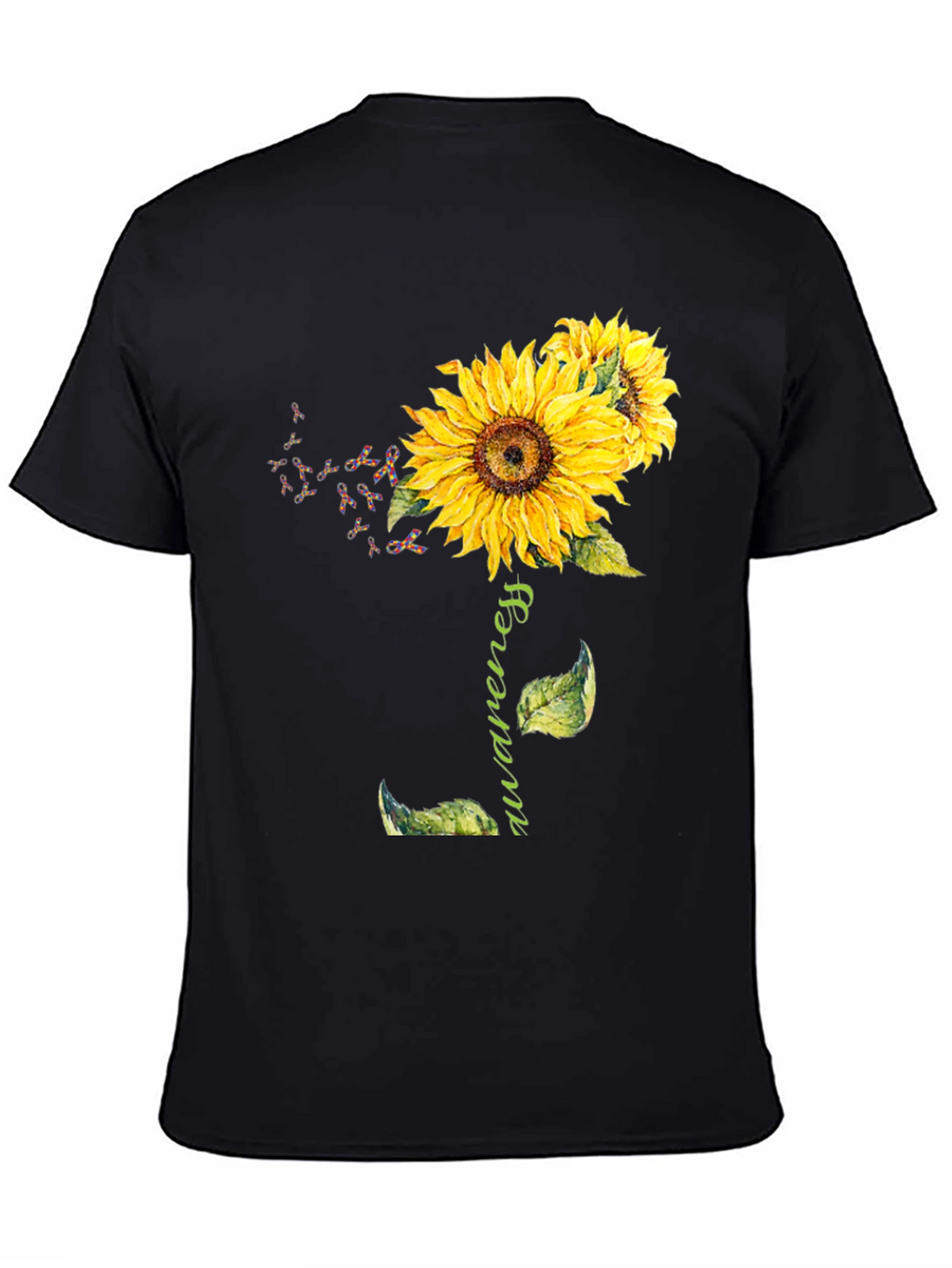 Awareness Sunflower Graphic T-Shirt