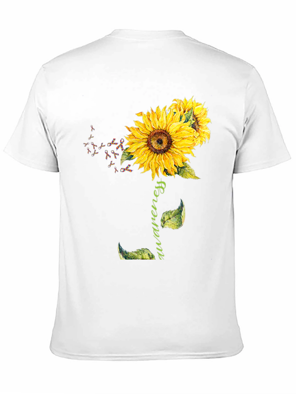 Awareness Sunflower Graphic T-Shirt