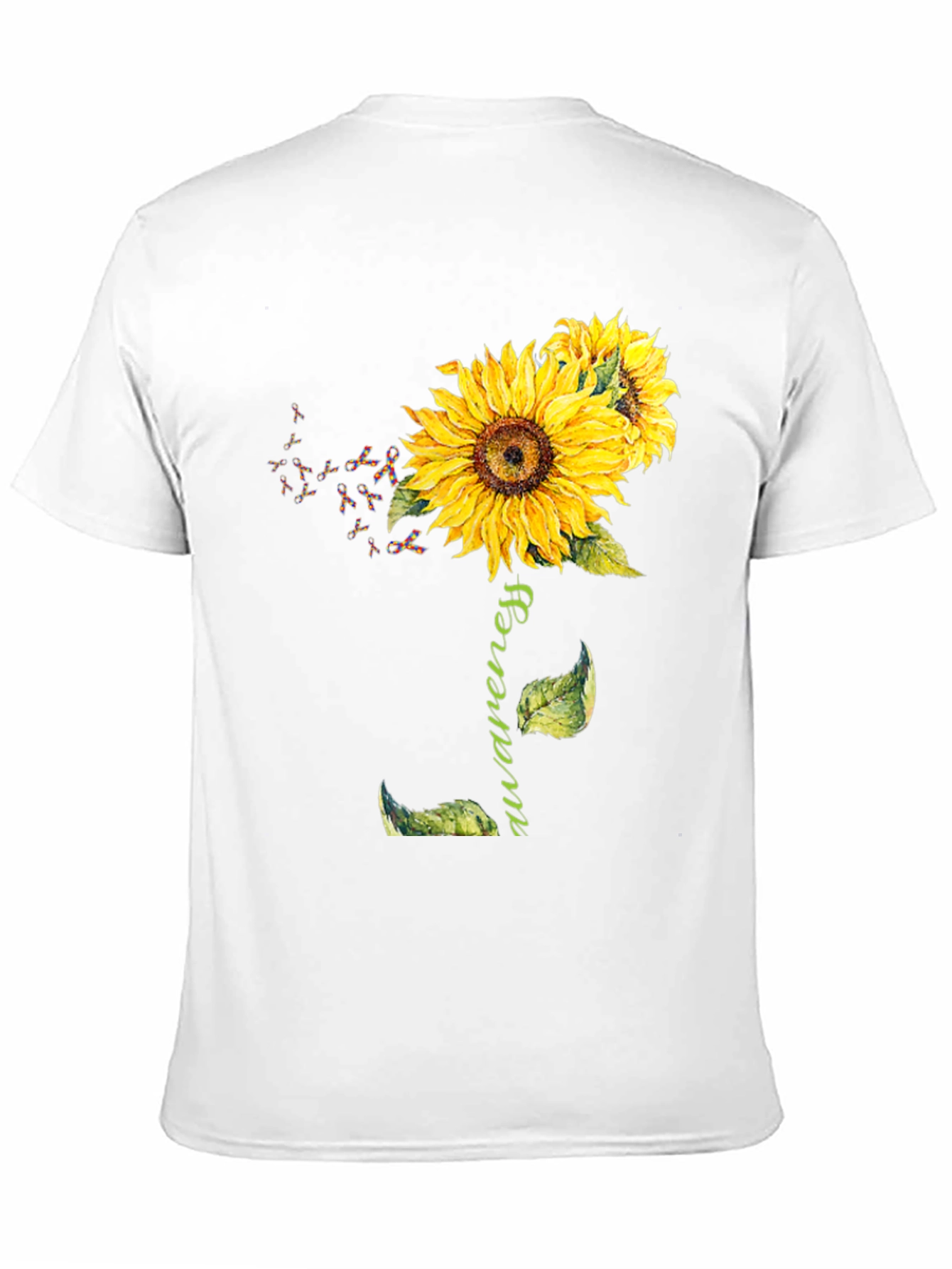 Awareness Sunflower Graphic T-Shirt