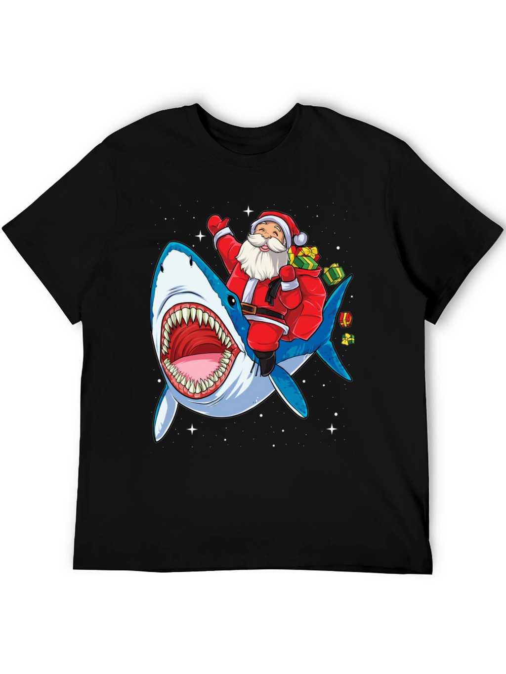 Santa Shark Tee - Holiday Fun!