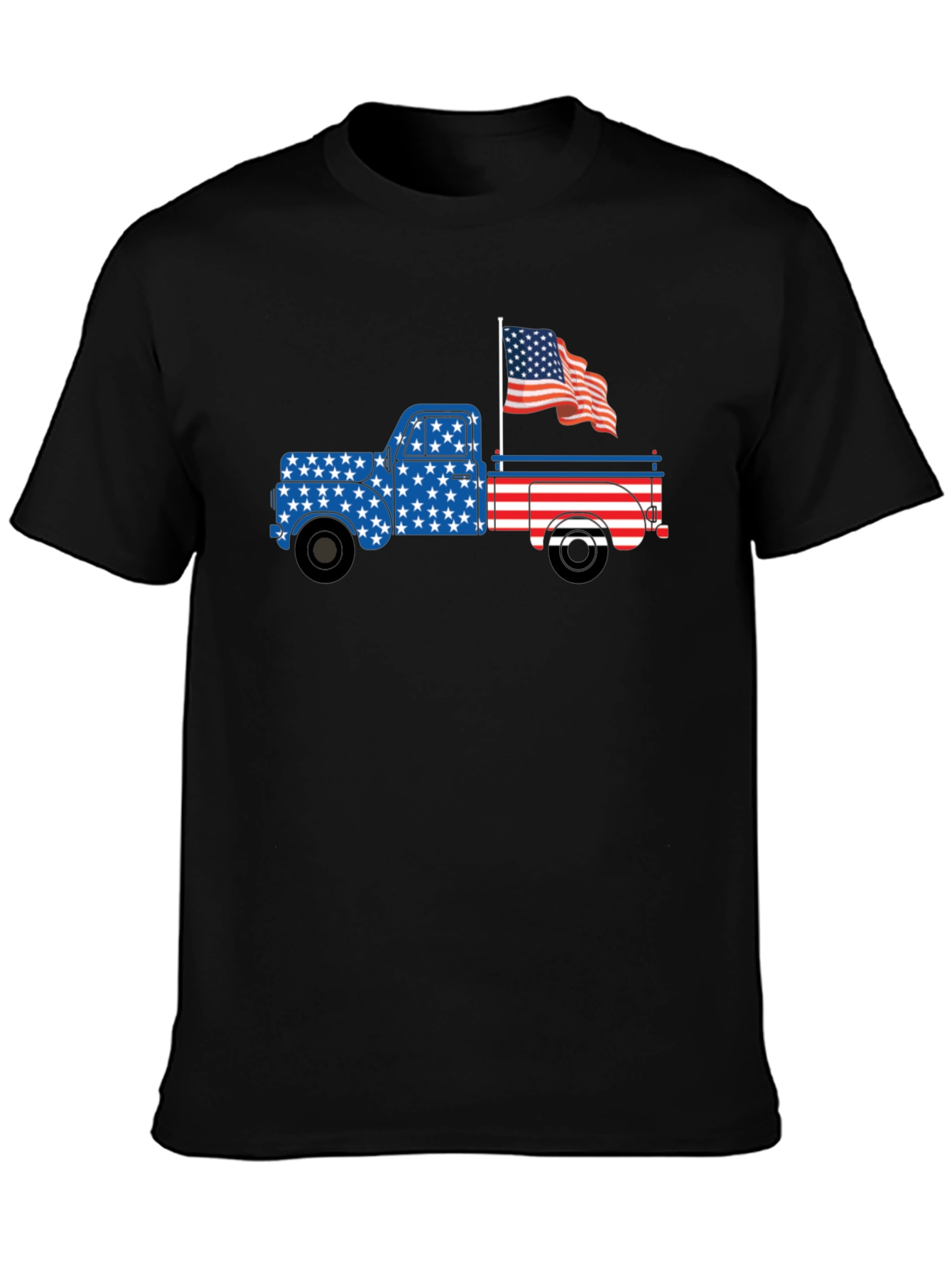 Patriotic Truck Graphic T-Shirt