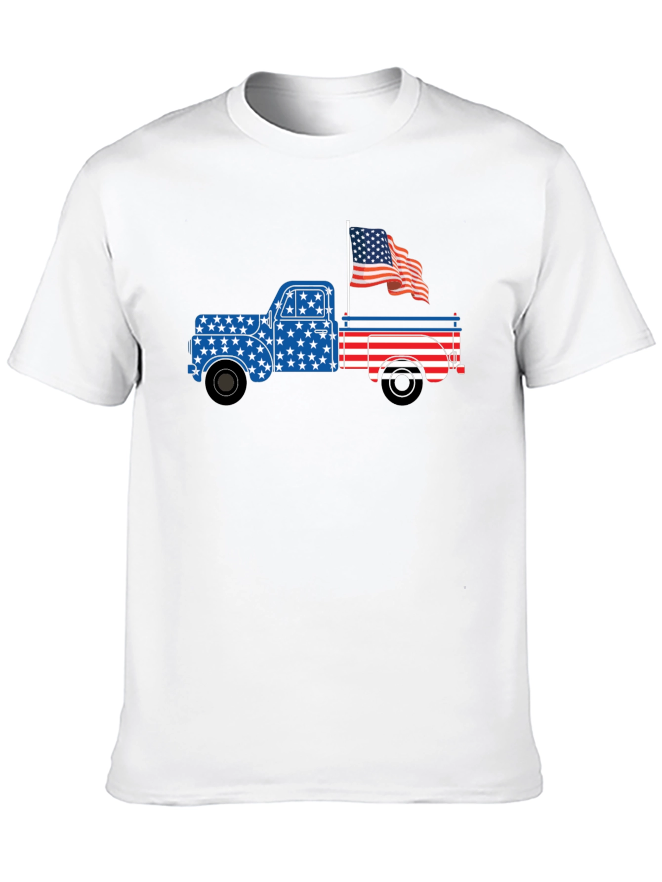 Patriotic Truck Graphic T-Shirt