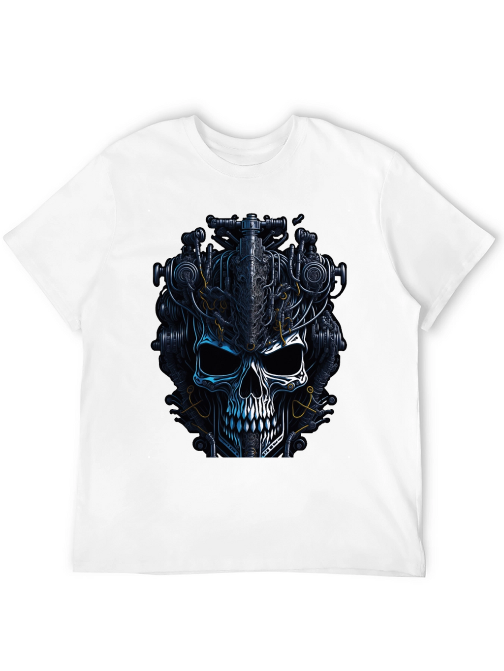 Steampunk Skull Graphic T-Shirt - Dark Mechanic