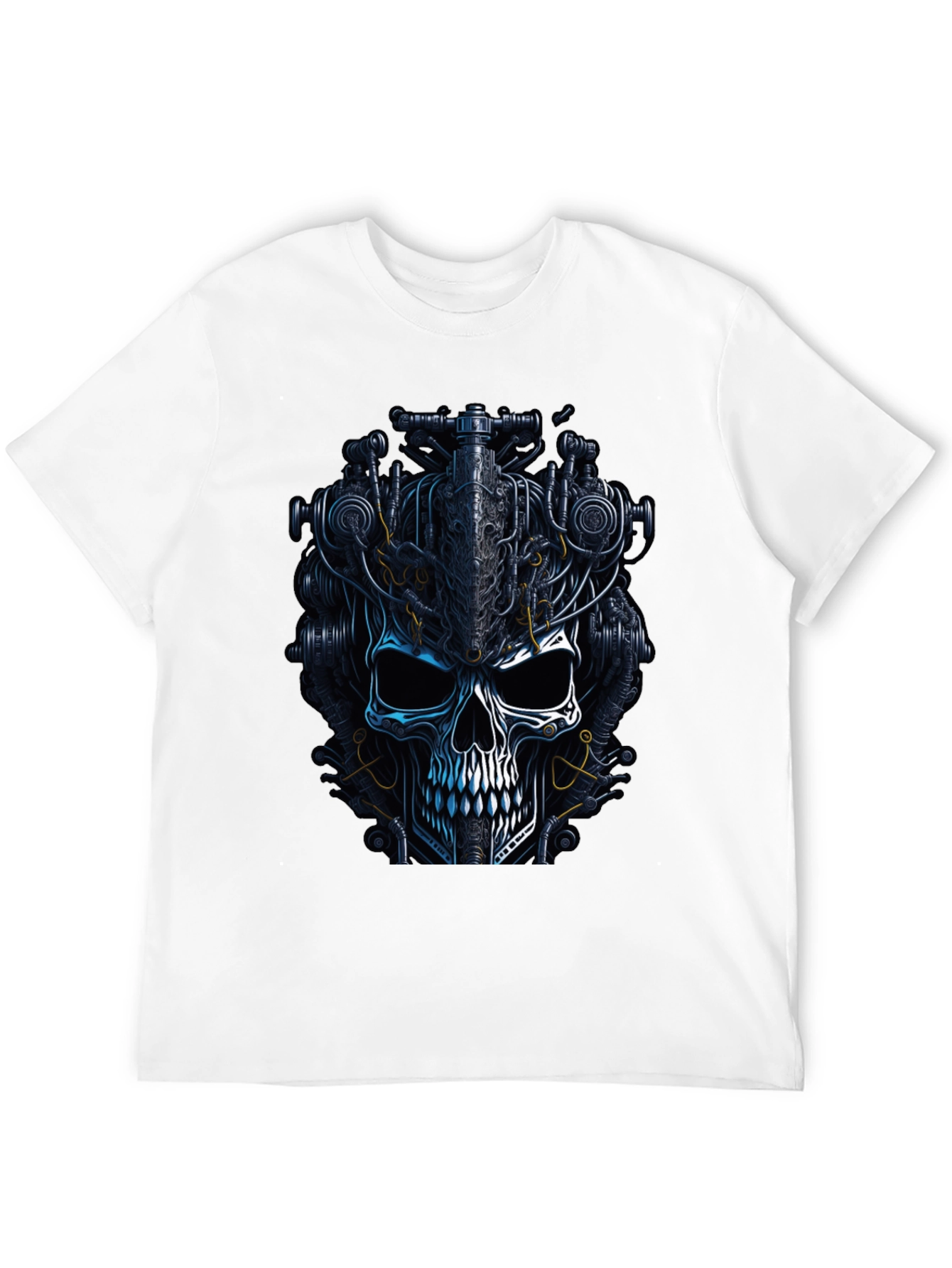 Steampunk Skull Graphic T-Shirt - Dark Mechanic