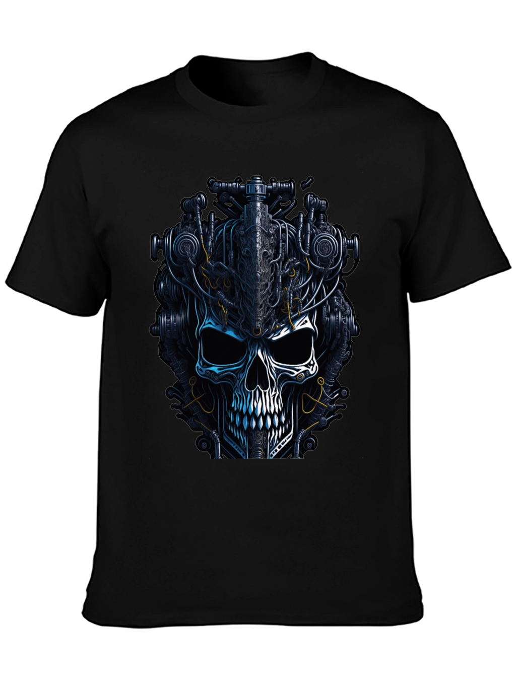 Steampunk Skull Graphic T-Shirt - Dark Mechanic