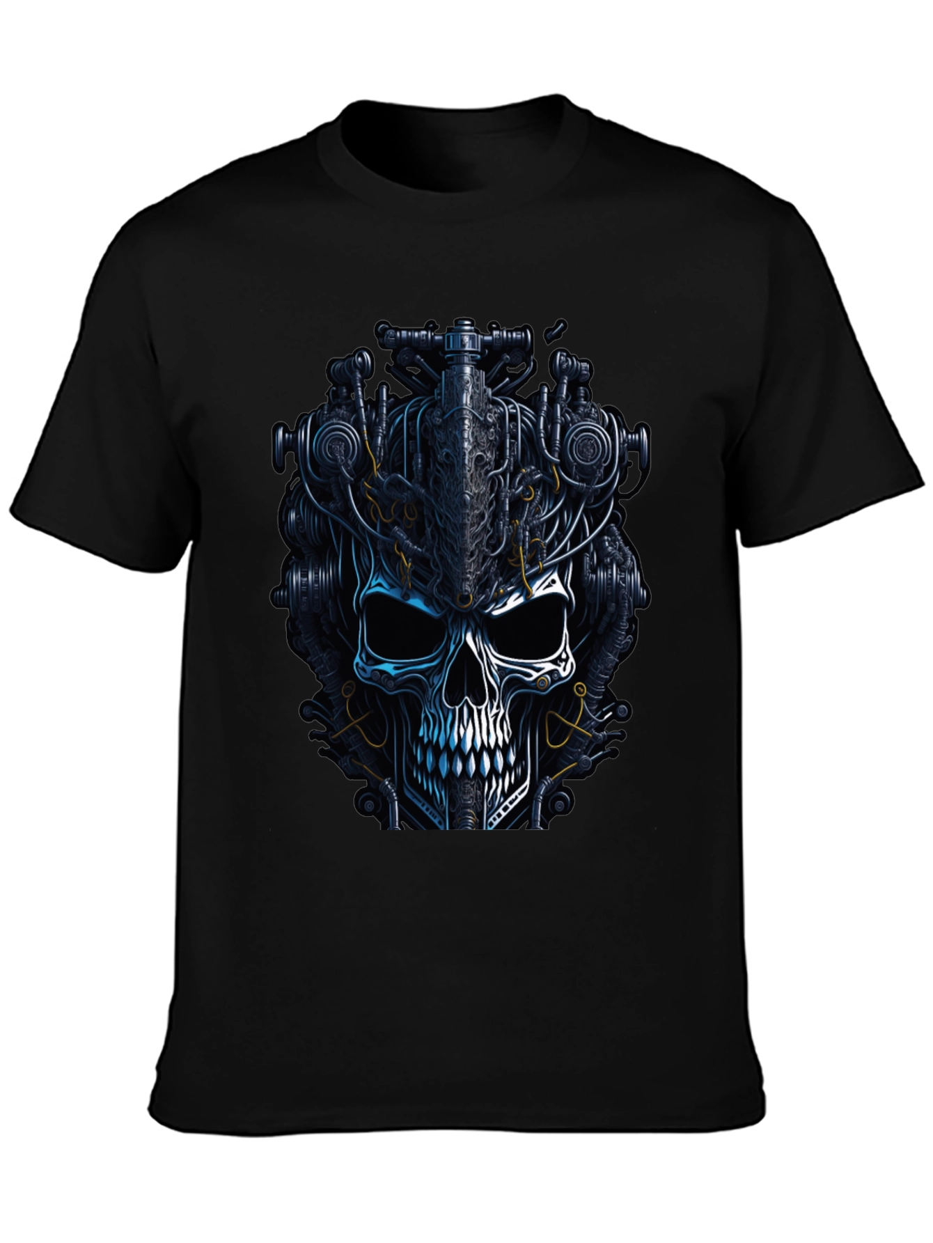 Steampunk Skull Graphic T-Shirt - Dark Mechanic