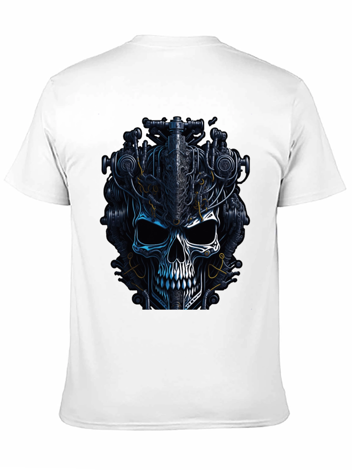 Steampunk Skull Graphic T-Shirt - Dark Mechanic