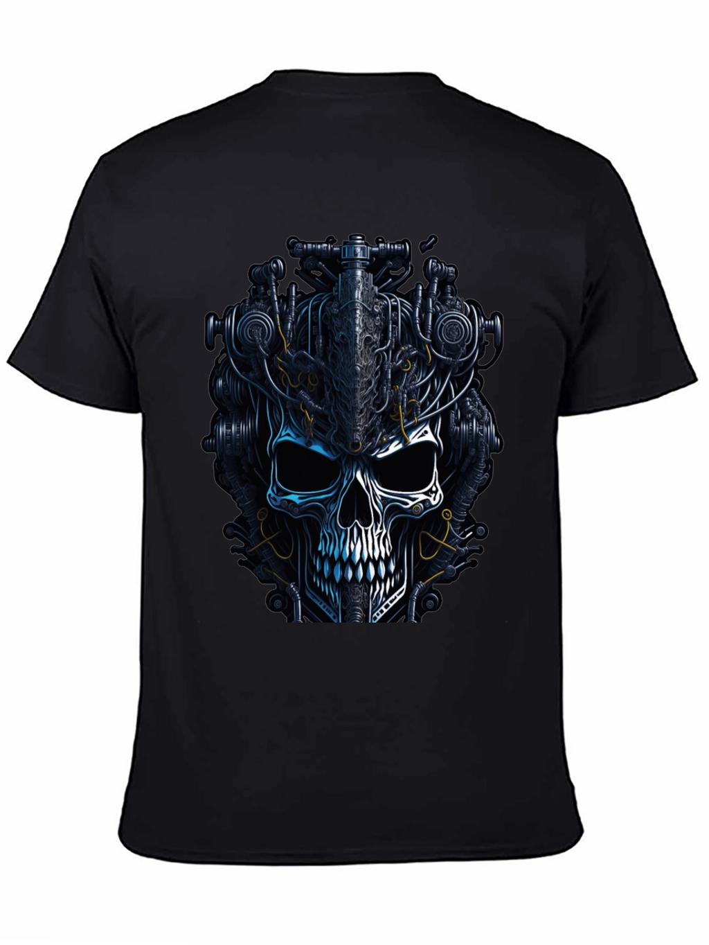 Steampunk Skull Graphic T-Shirt - Dark Mechanic