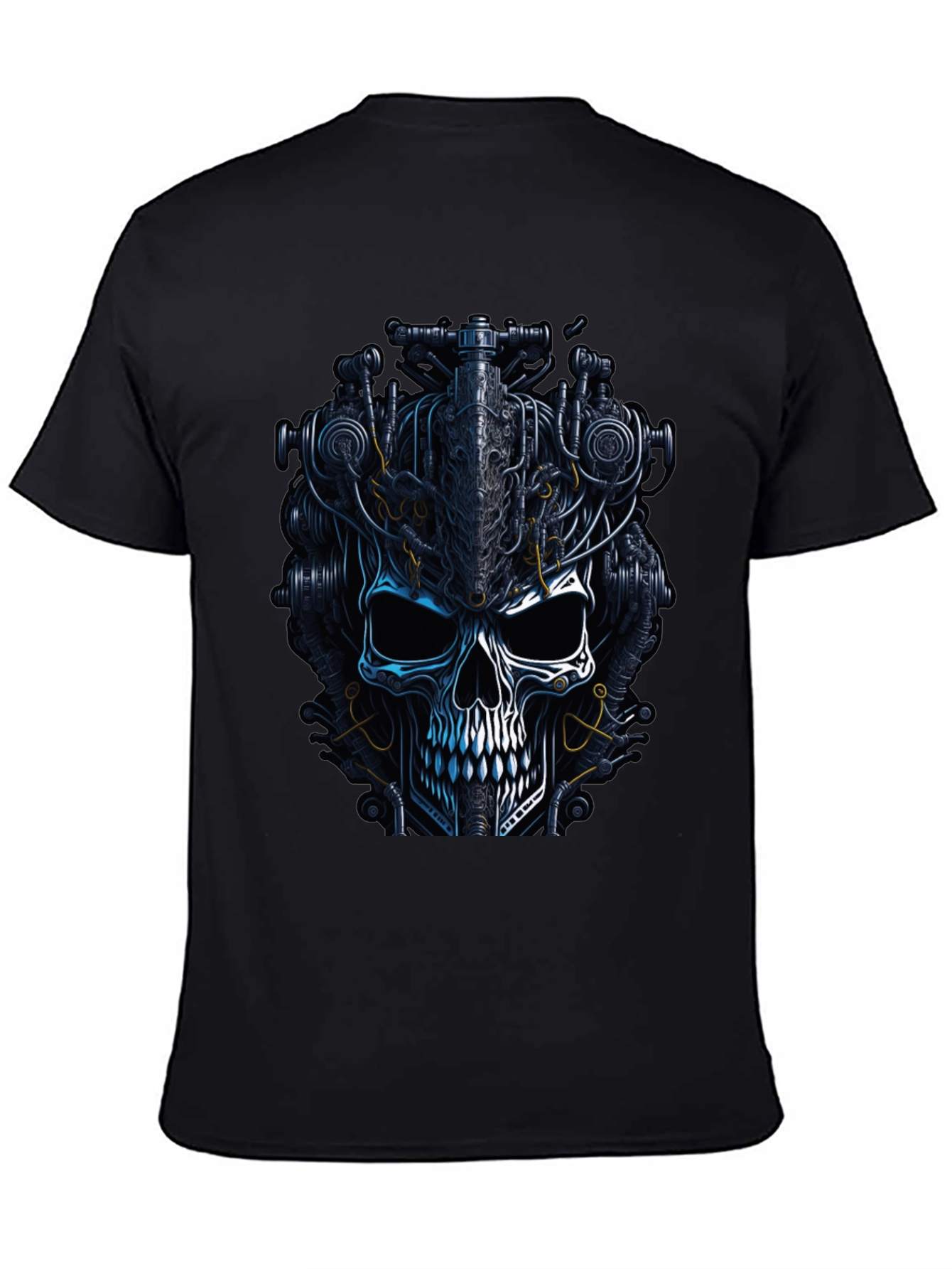 Steampunk Skull Graphic T-Shirt - Dark Mechanic