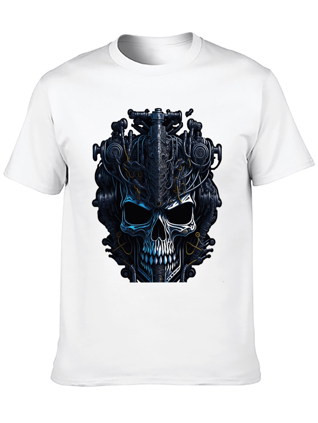 Steampunk Skull Graphic T-Shirt - Dark Mechanic