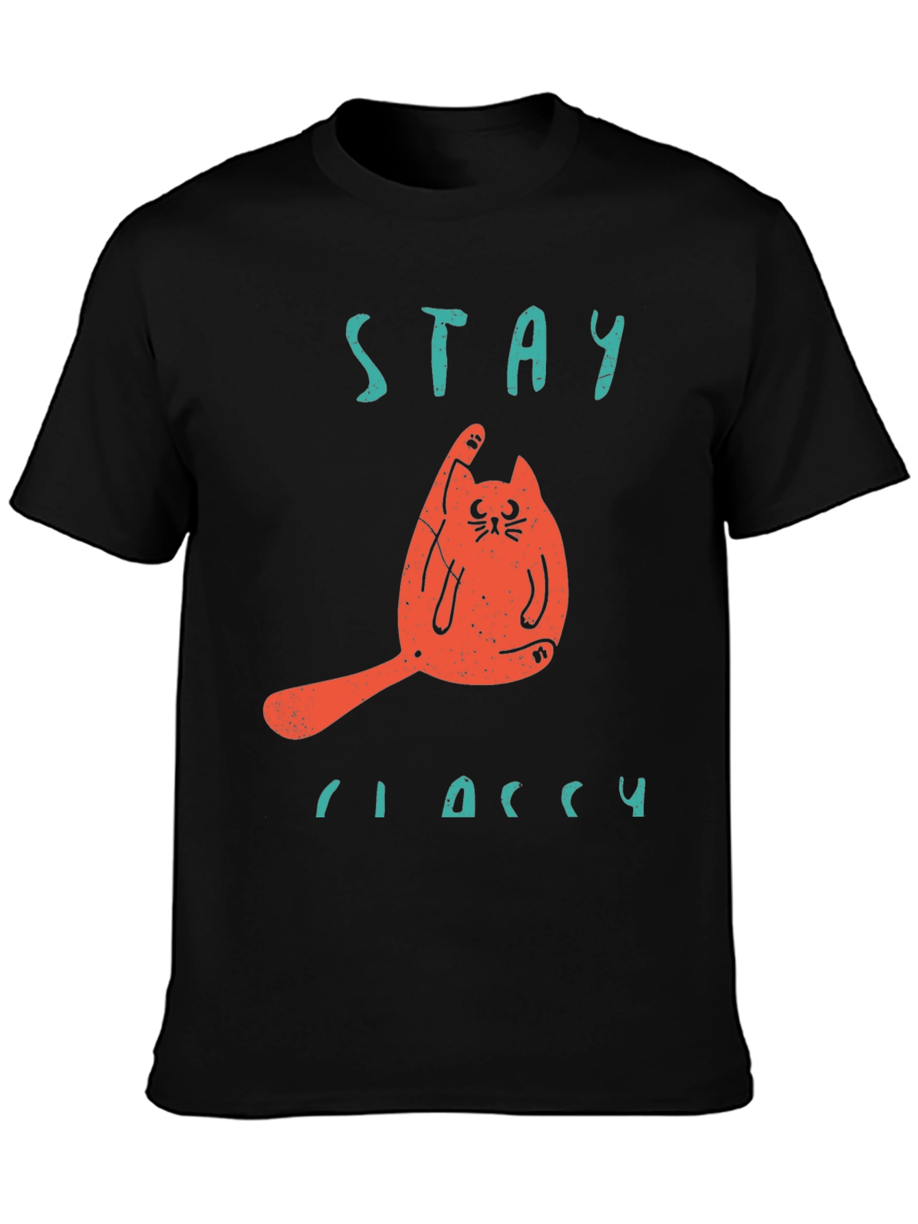 Stay Classy Cat T-Shirt - Funny Novelty Tee