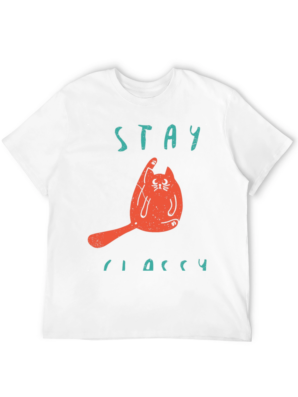 Stay Classy Cat T-Shirt - Funny Novelty Tee