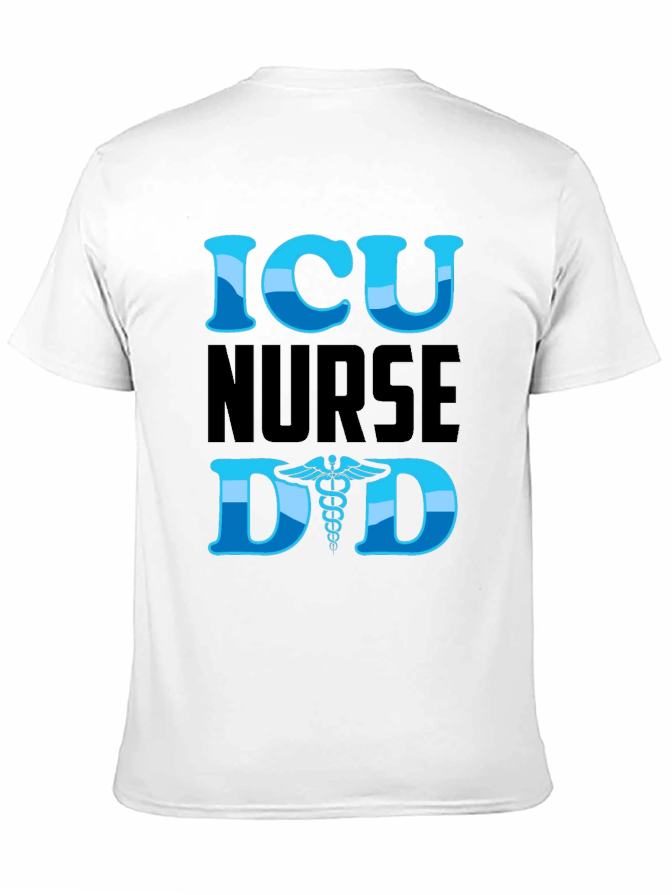 ICU Nurse Dad Graphic T-Shirt - Black
