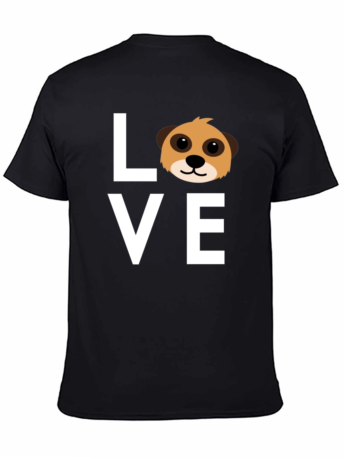 Love Meerkat Graphic Tee - Black Short Sleeve Shirt