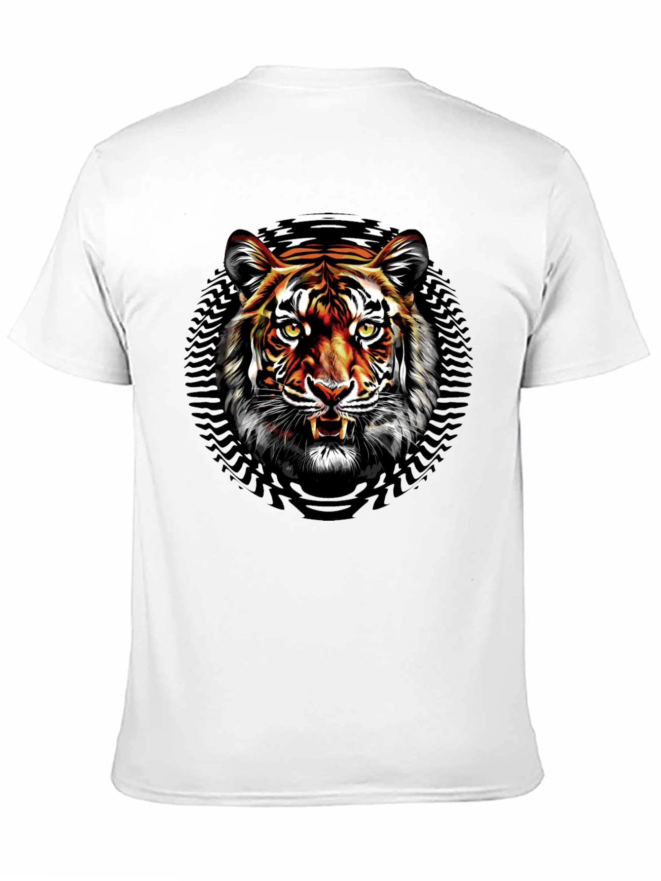 Tiger Graphic Print Black T-Shirt