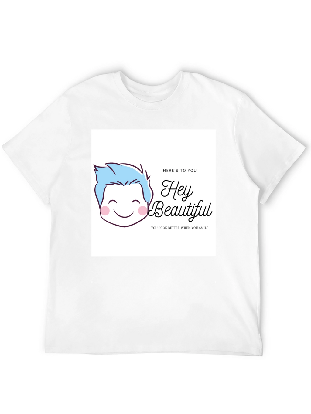 Hey Beautiful Graphic Tee - Black Cotton T-Shirt
