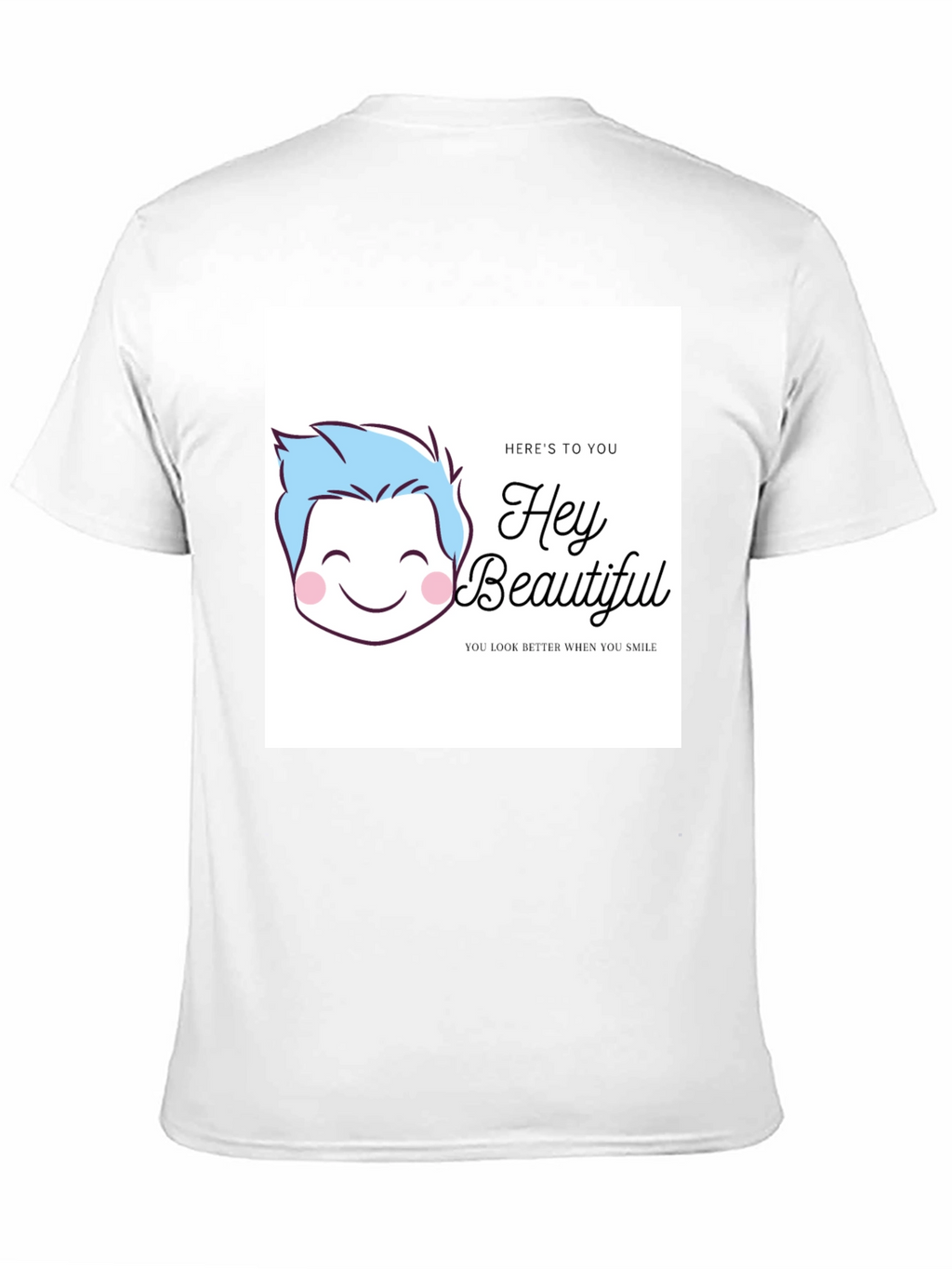Hey Beautiful Graphic Tee - Black Cotton T-Shirt
