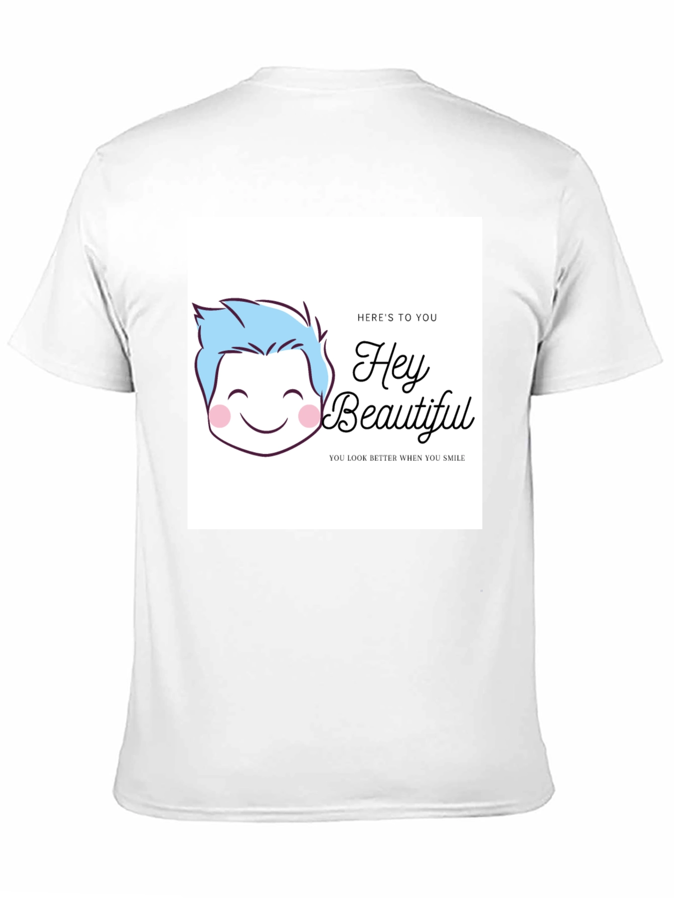 Hey Beautiful Graphic Tee - Black Cotton T-Shirt