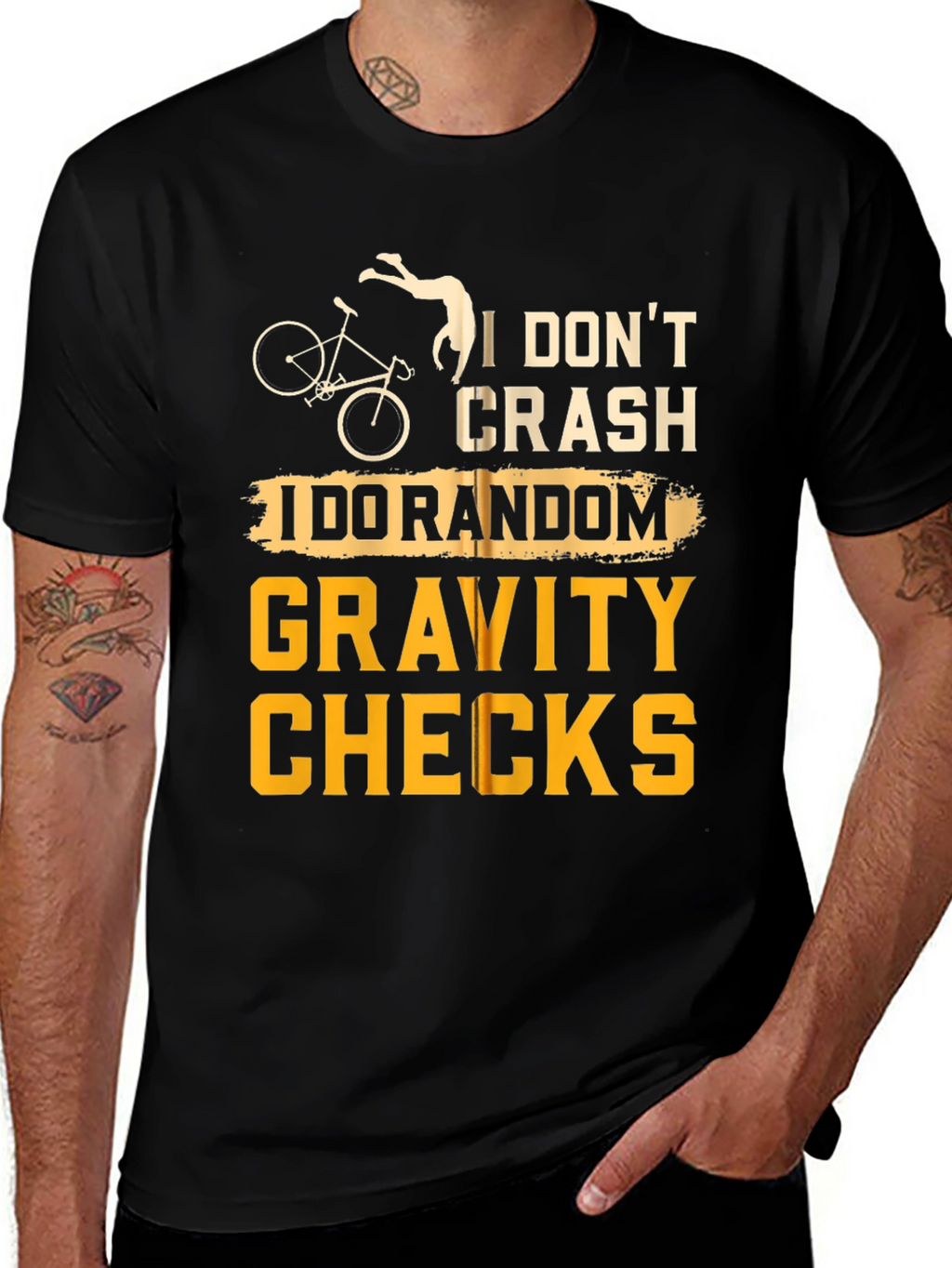 I Dont Crash T-Shirt Random Gravity Checks