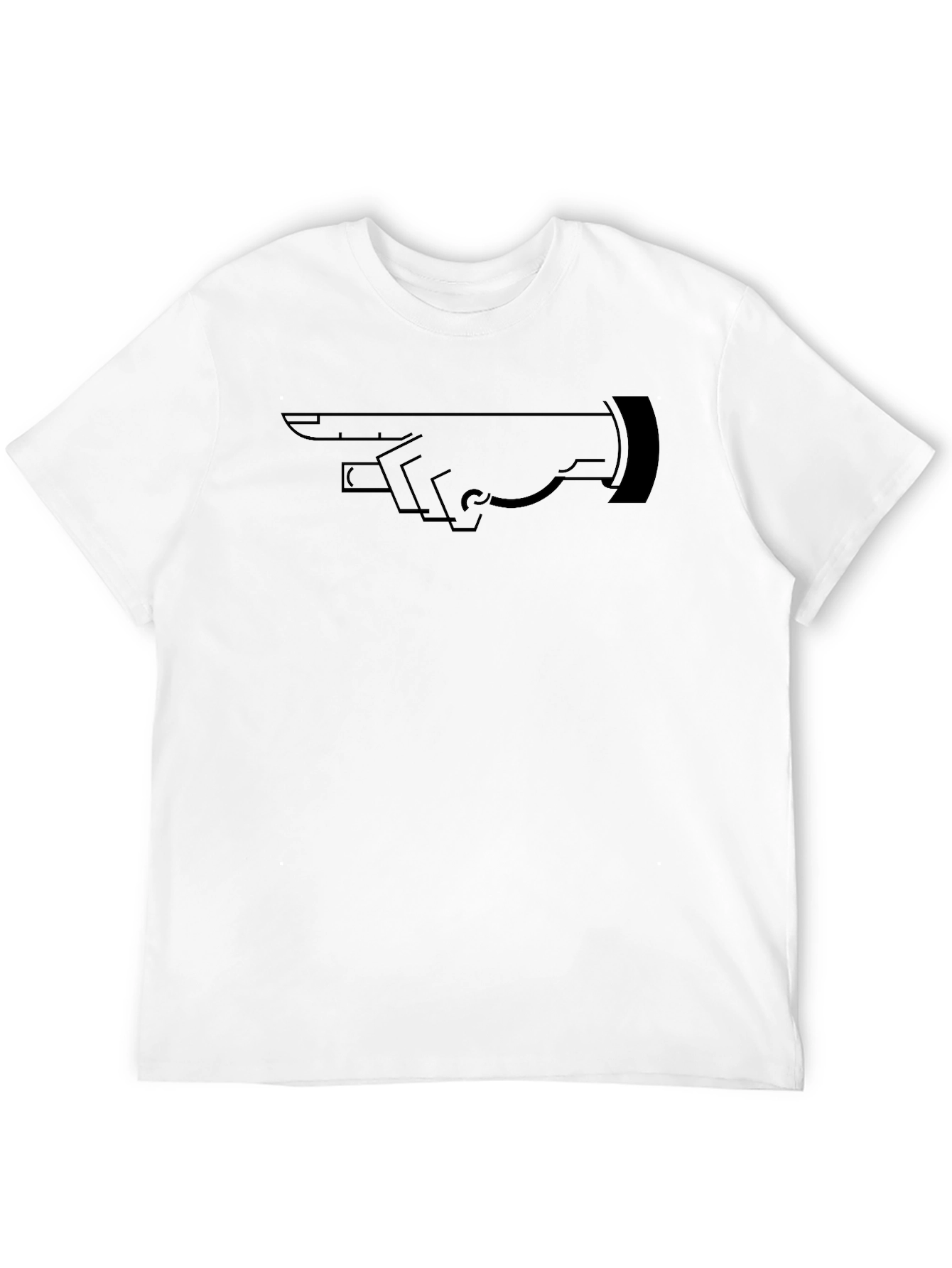 Pointing Hand Graphic Tee - Mens Black T-Shirt