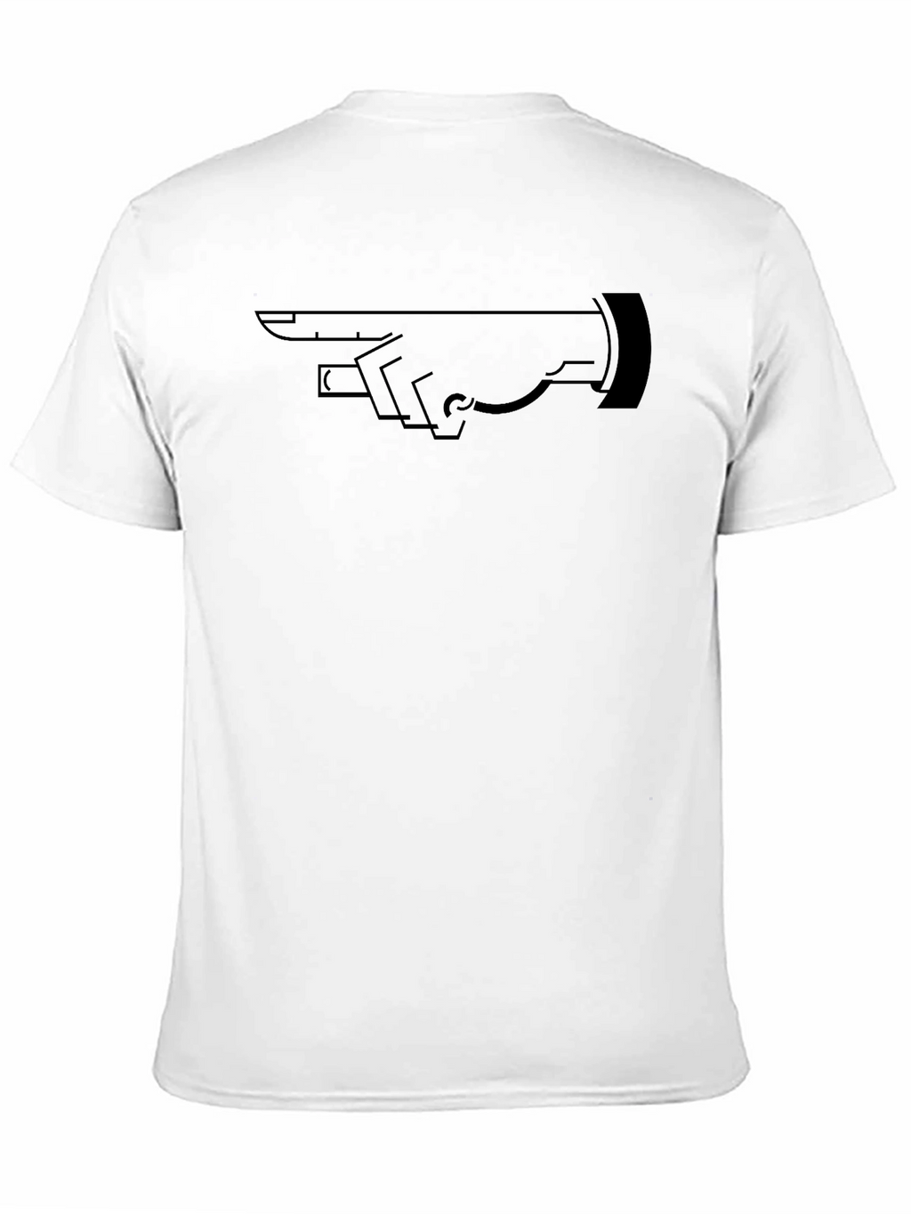 Pointing Hand Graphic Tee - Mens Black T-Shirt