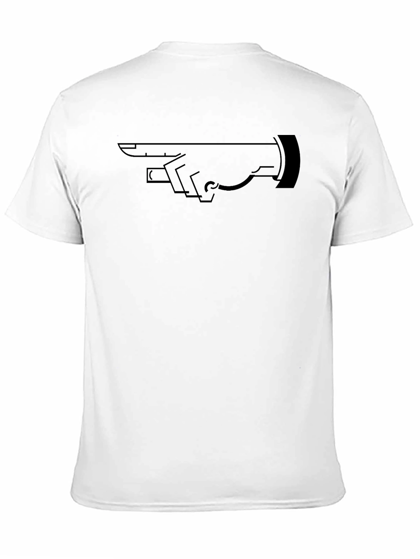 Pointing Hand Graphic Tee - Mens Black T-Shirt