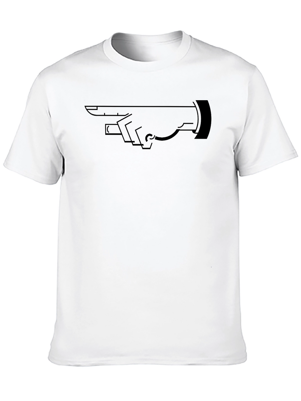 Pointing Hand Graphic Tee - Mens Black T-Shirt