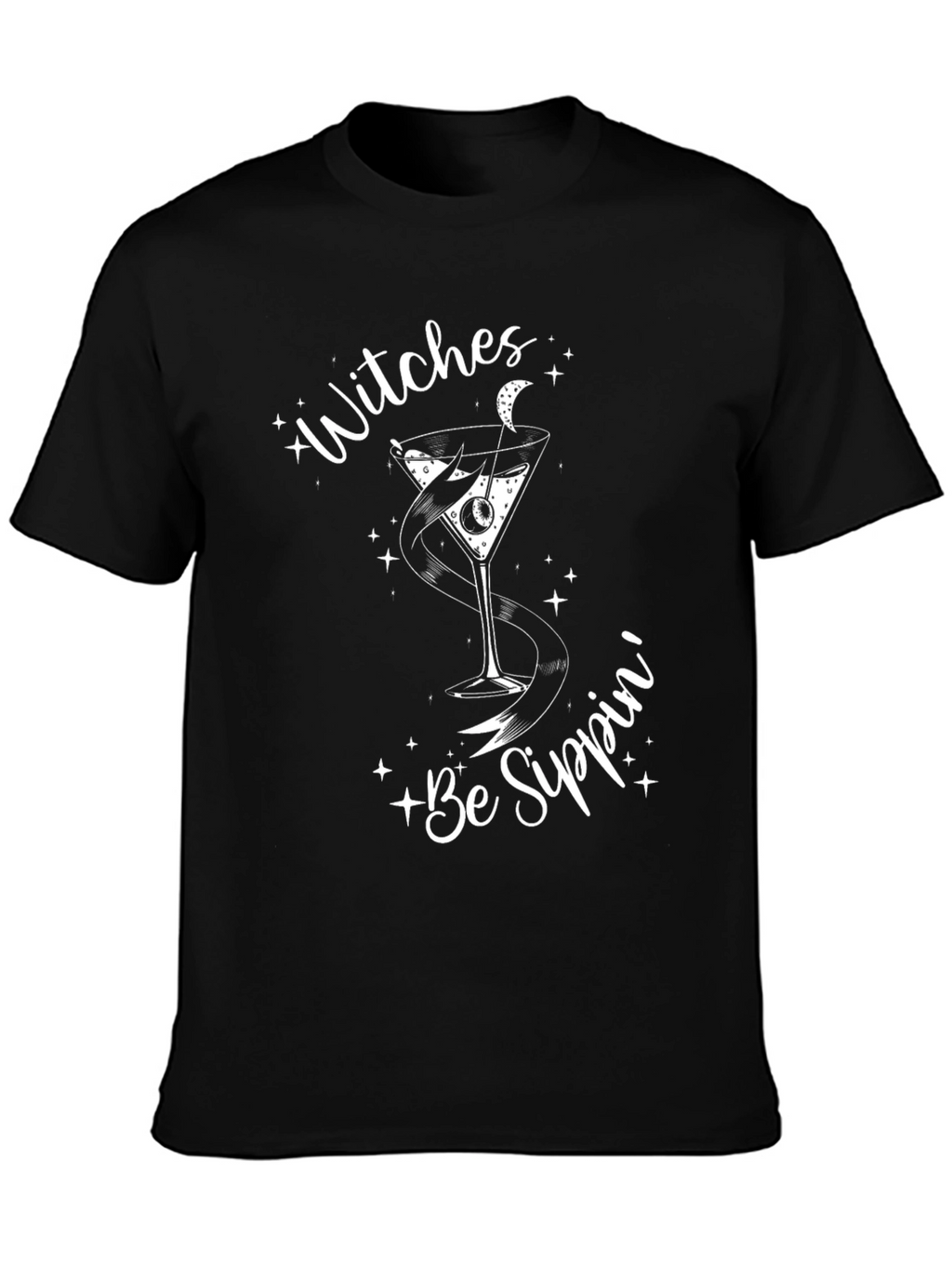 Witches Be Sippin Graphic Tee - Halloween Fun