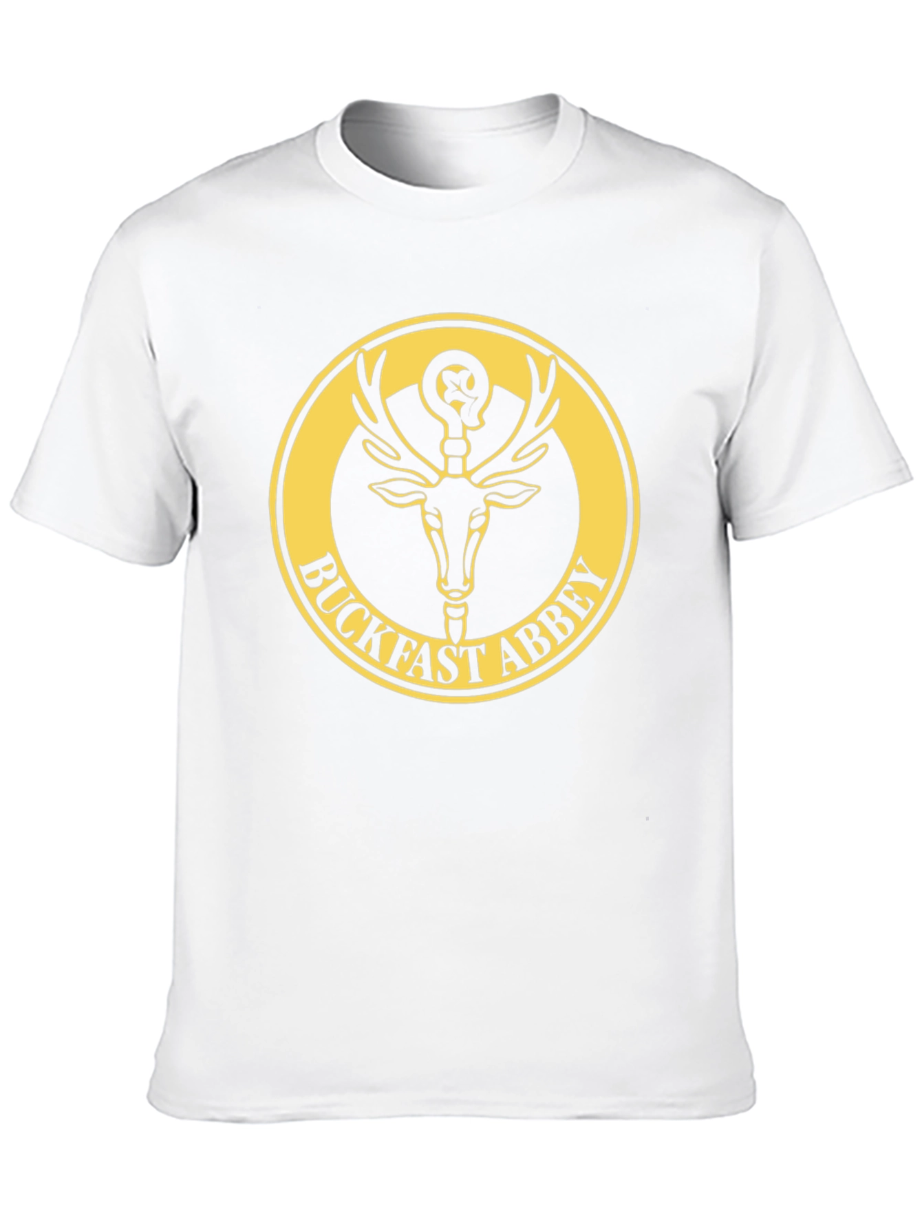 Buckfast Abbey T-Shirt - Deer & Logo Graphic