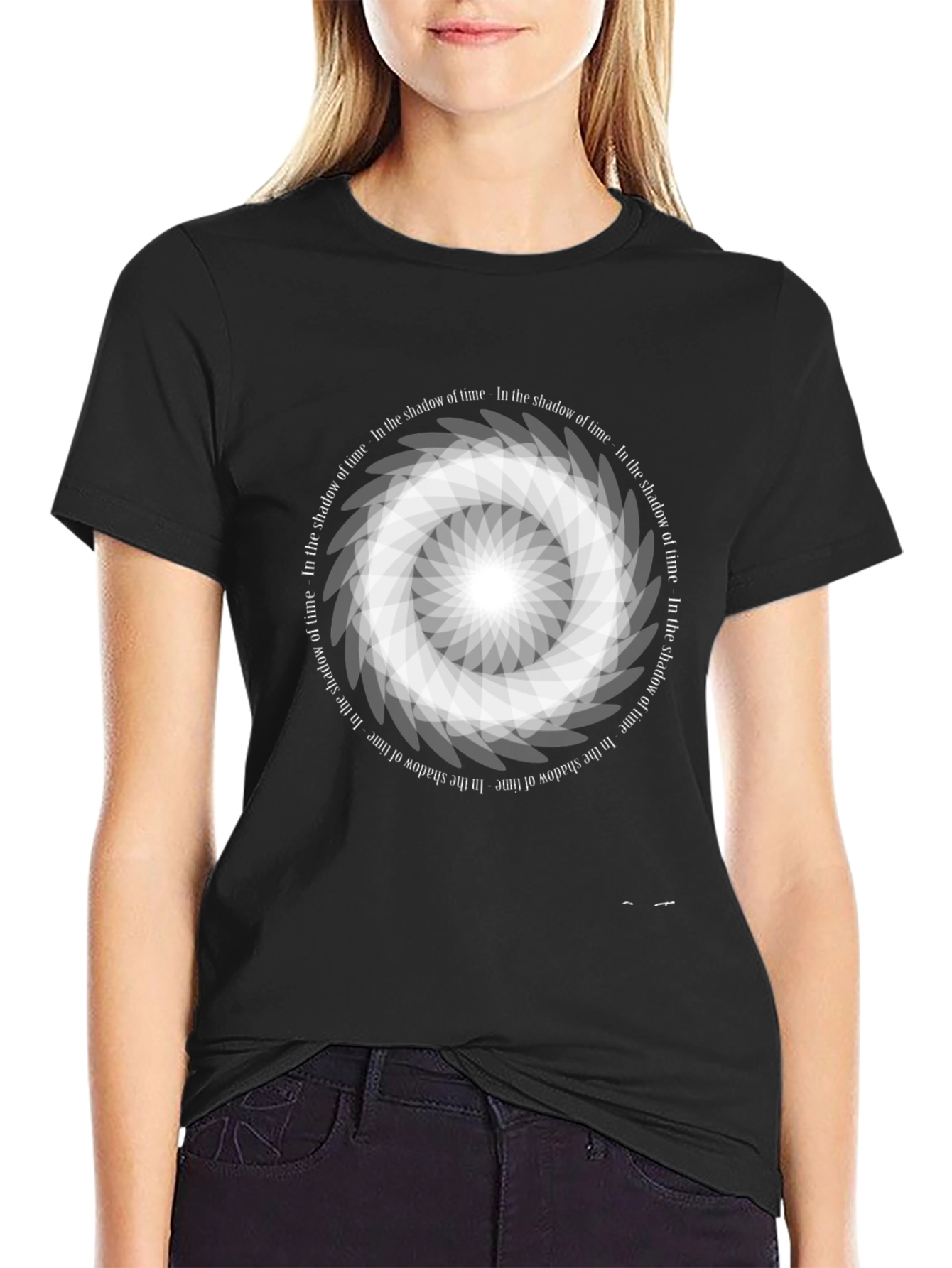 Shadow of Time Graphic Tee - Black
