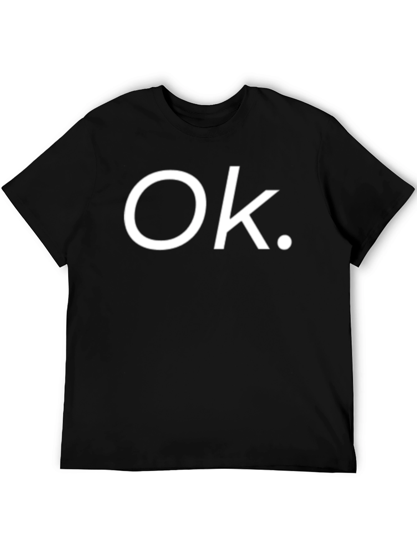 Ok. Graphic T-Shirt - Casual Short Sleeve Tee
