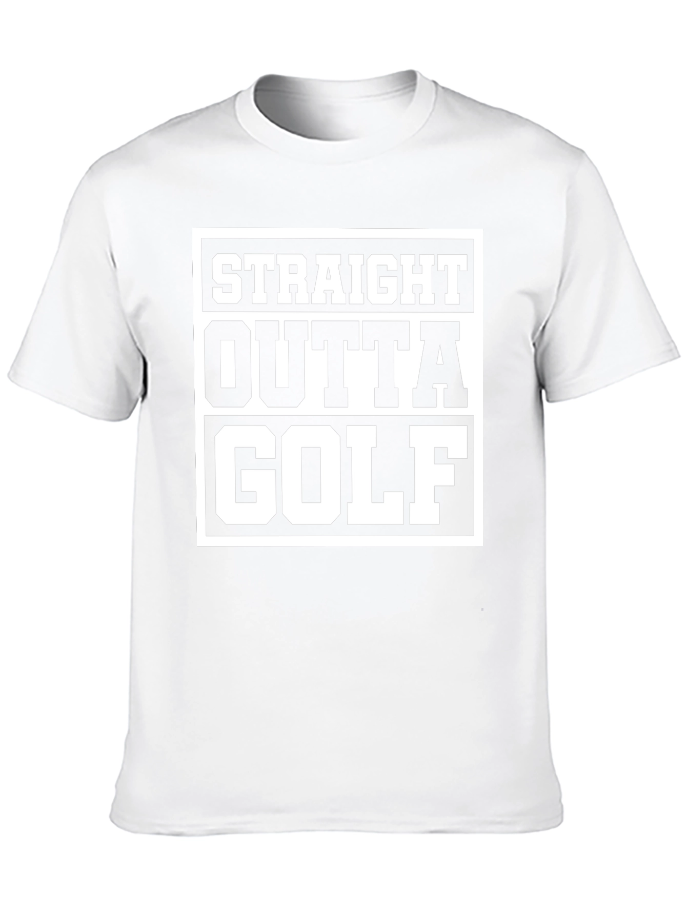Straight Outta Golf Black T-Shirt