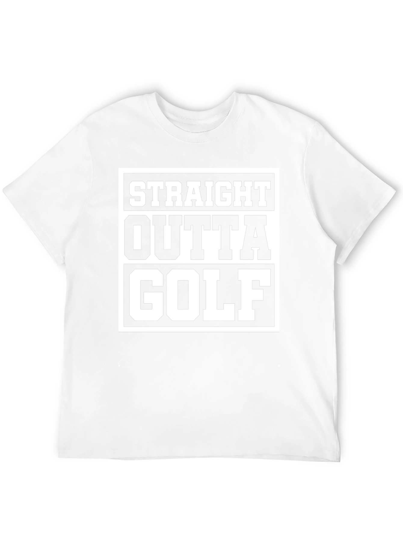 Straight Outta Golf Black T-Shirt