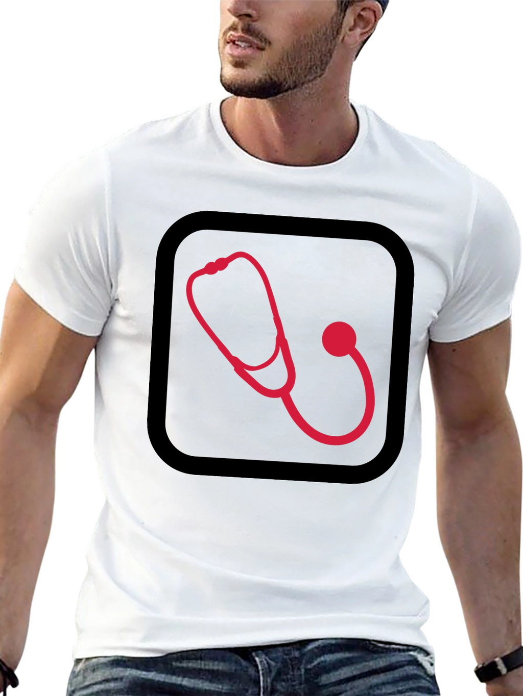 Stethoscope Graphic Tee - Medical Professional Shirt