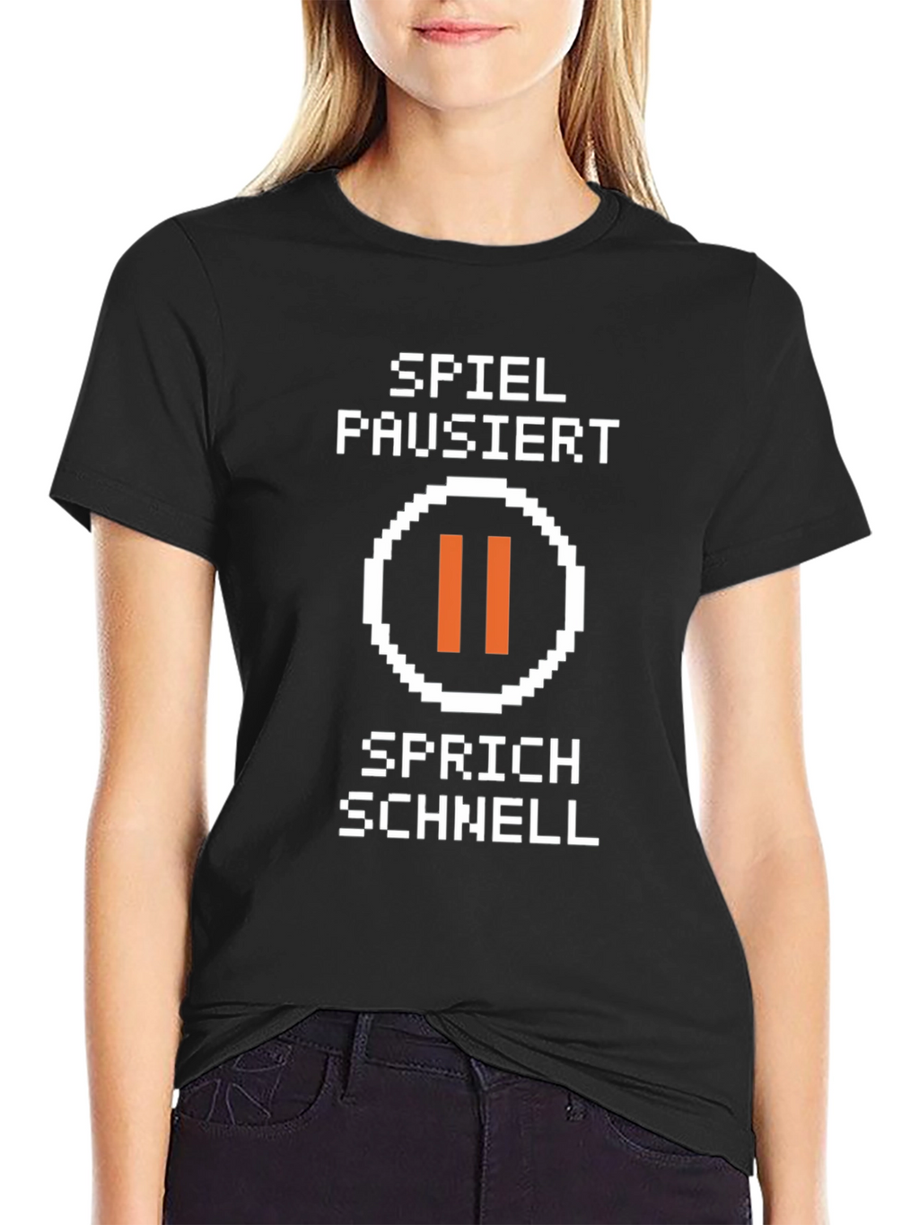 Spiel Pausiert Gamer T-Shirt - Black