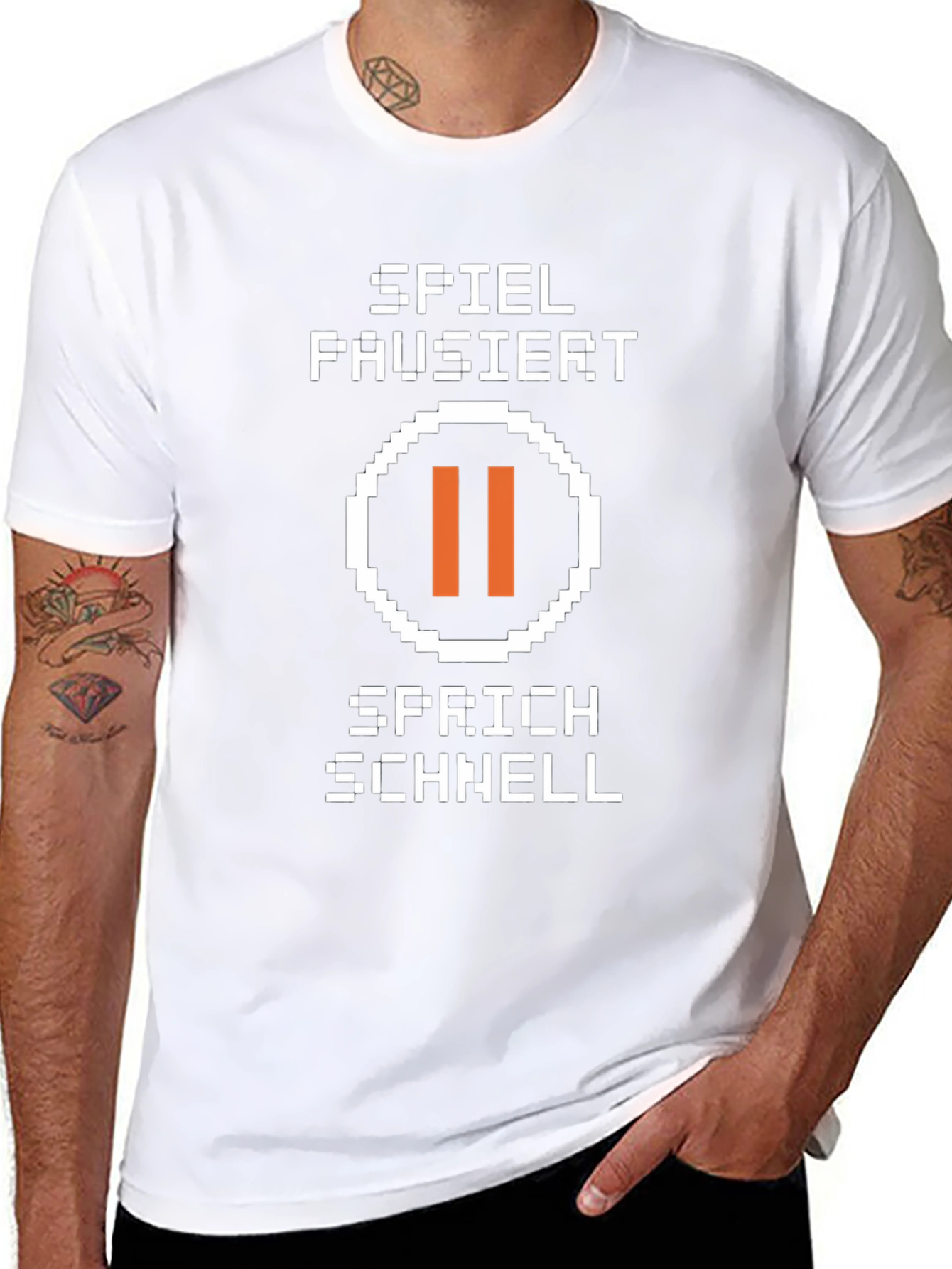 Spiel Pausiert Gamer T-Shirt - Black