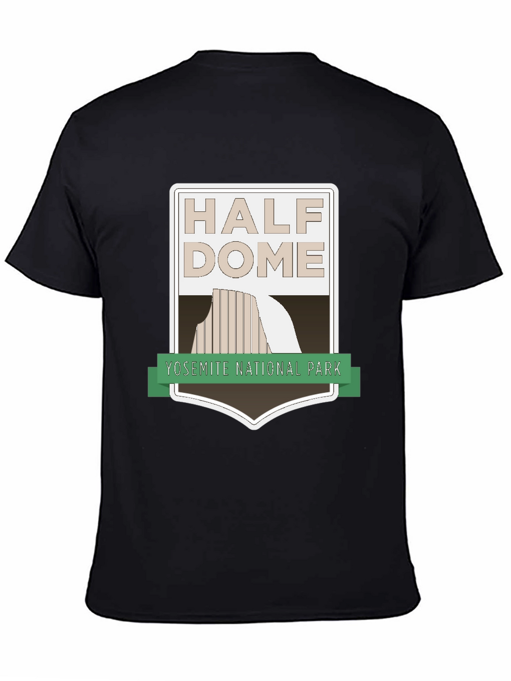Half Dome Yosemite National Park Black T-Shirt